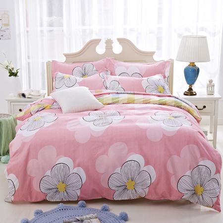 田園風印花磨毛四件套個性時尚長絨棉床單床上用品家紡四件套