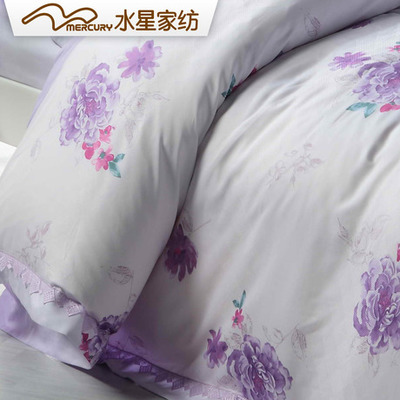 水星家紡104928黏膠提花加印花四件套 舒適與藝術(shù)的完美結(jié)合